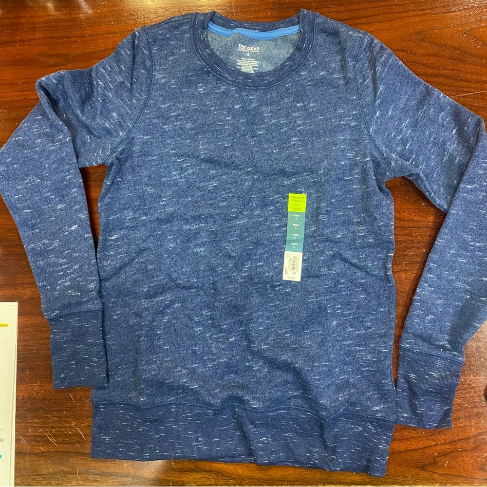 Navy Fleece Crew Sweatshirt
